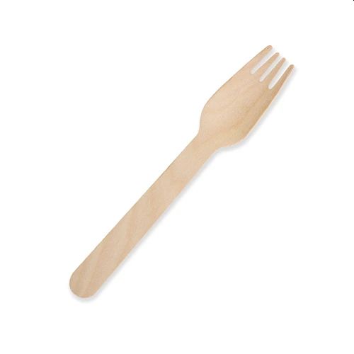 100 X Disposable Wooden Forks Cutlery Bulk Bamboo Party 160mm Fork-4