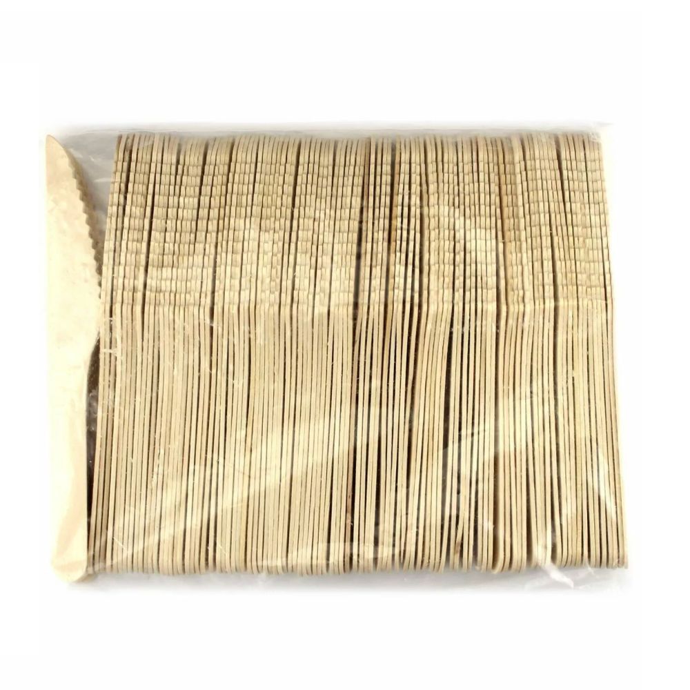 100 X Disposable Wooden Knives Cutlery Bulk Bamboo Party 165mm Knife-1