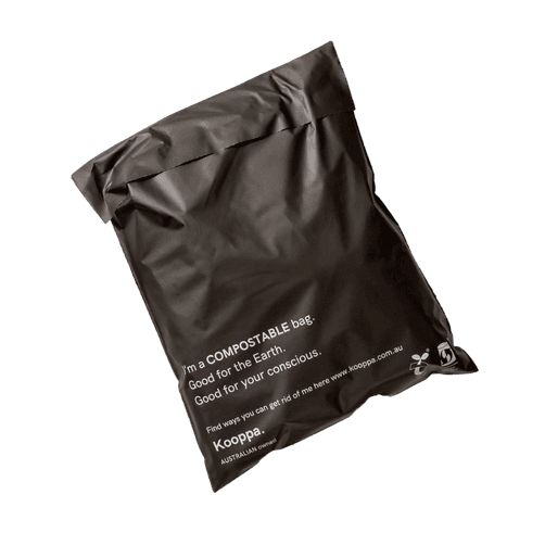50 X Black Biodegradable Medium Mailer 280X380mm Compostable Bag Satchels-0
